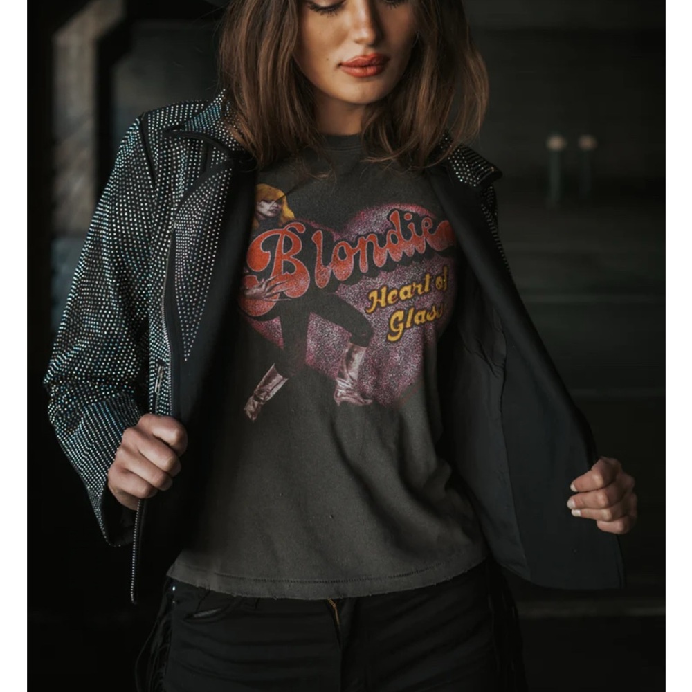 Junk Food Clothing Blondie Graphic Tee - Black and Red